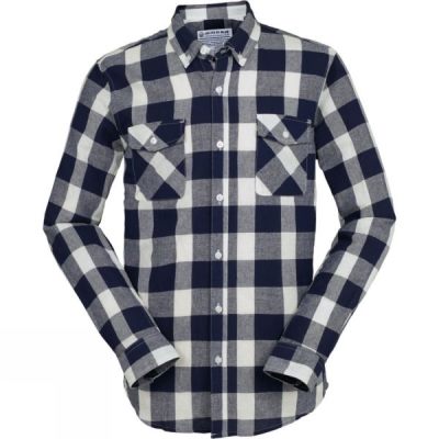 Camisa United By Blue Sansom Plaid Hombre - Azules - Chile KTN154907